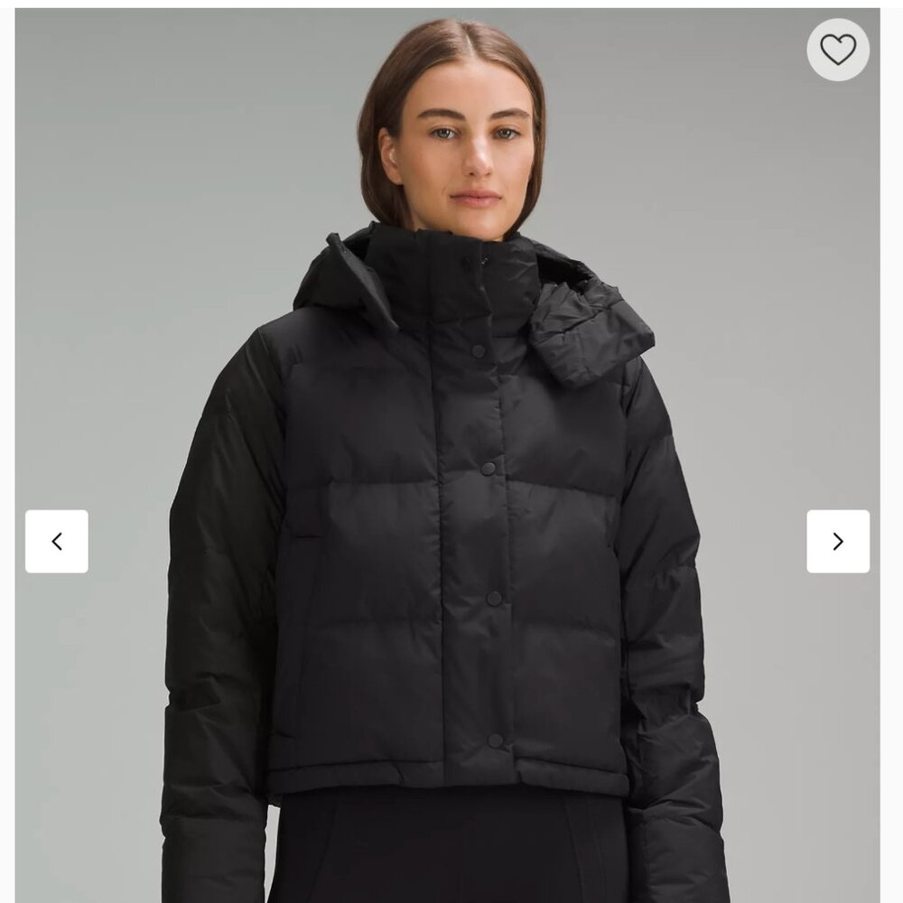 Lululemon Wunder Puff 600-Down-Fill Cropped Jacket Size 4, NWOT